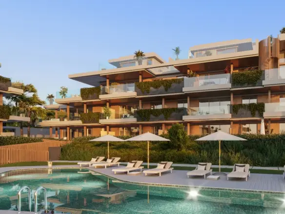 Modern 3-bedroom apartment with sea view in Estepona town centre