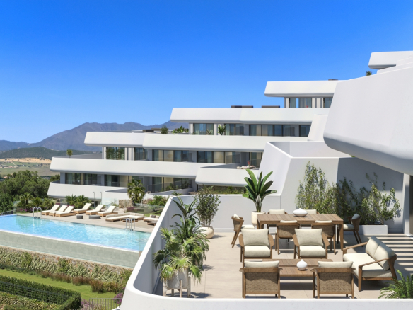 Modern 3-bedroom apartment in Casares, next to the Finca Cortesin.
