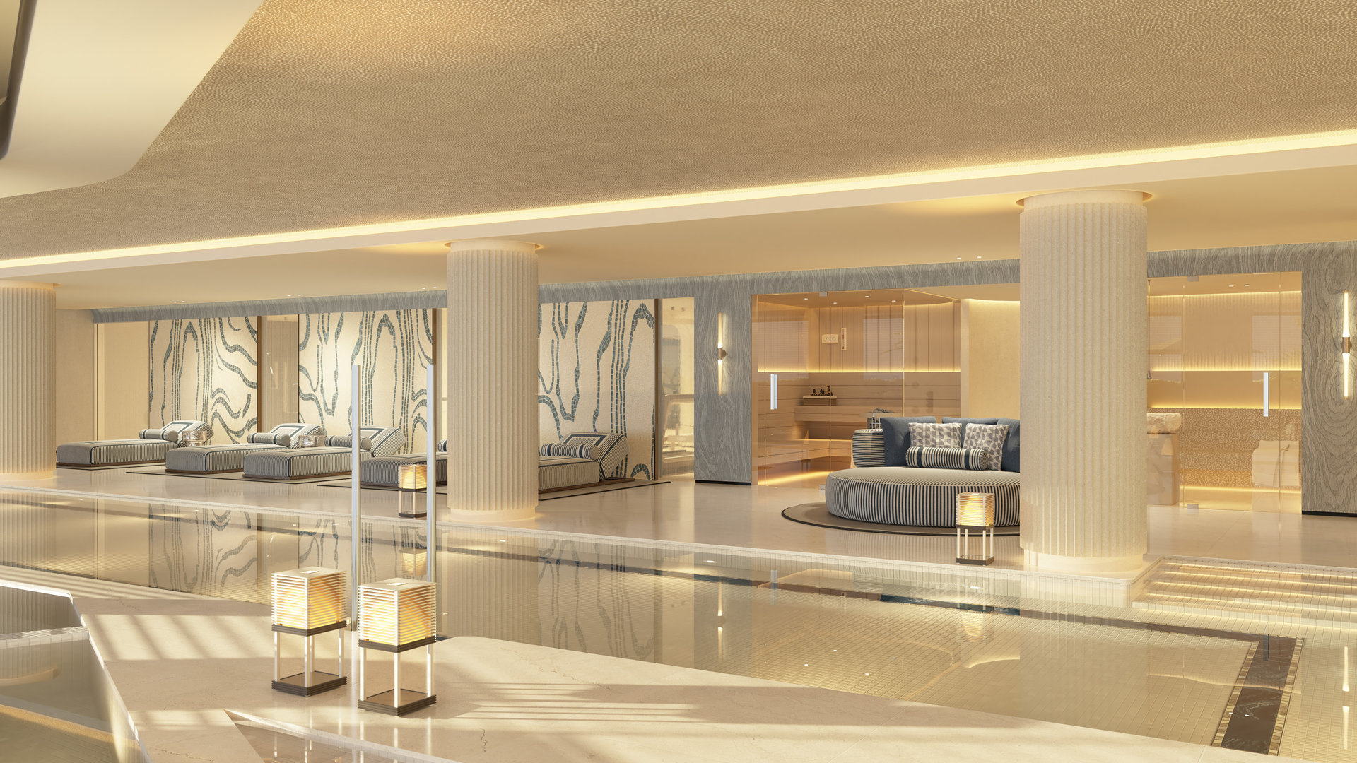 Biubay Estepona luxury apartments communal area